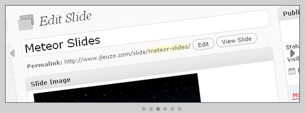 Meteor Slides在首頁或文章上顯示幻燈片效果